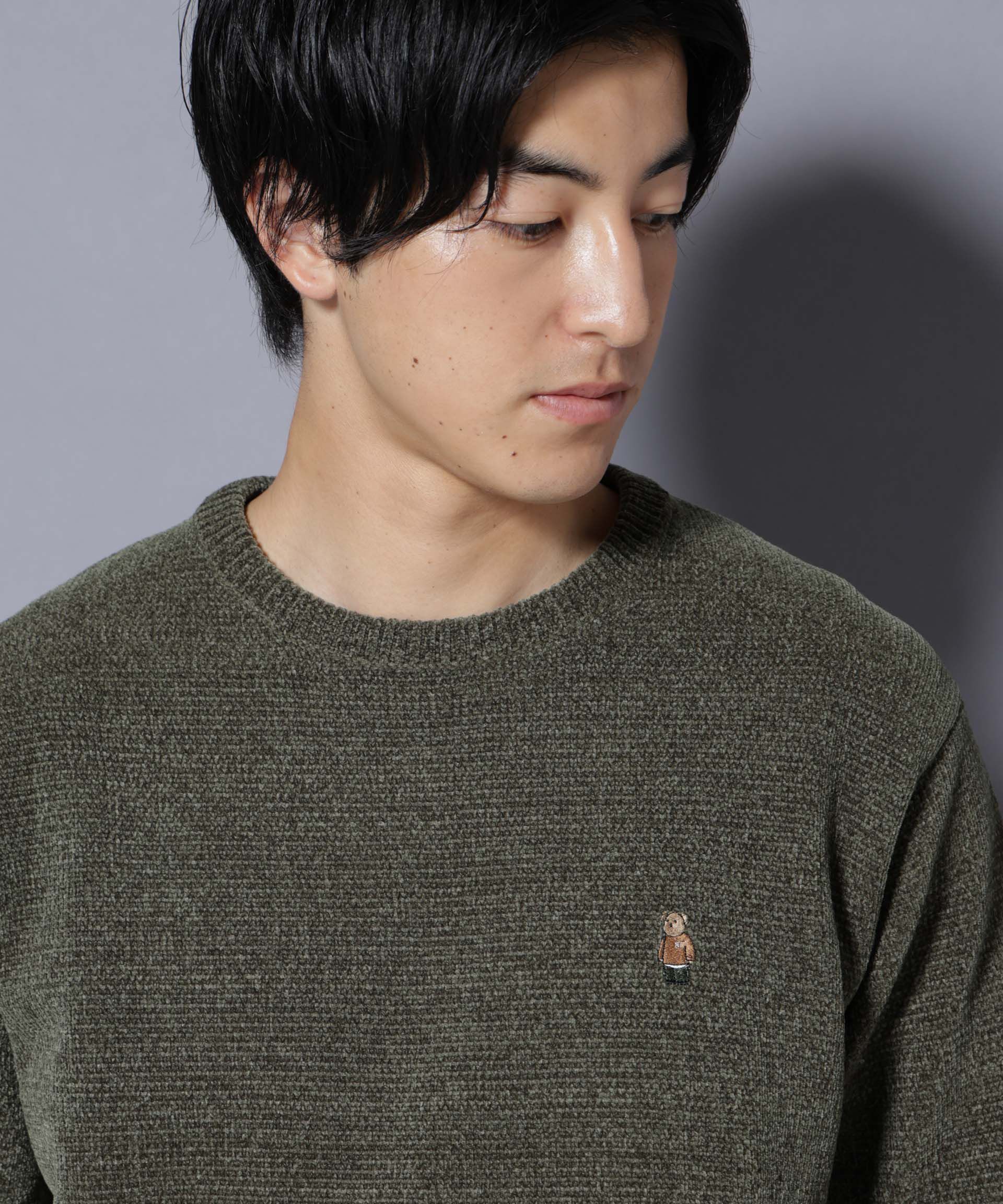 nano･universe「ナノベアモールニットクルーネック 2」|ニット・セーター|