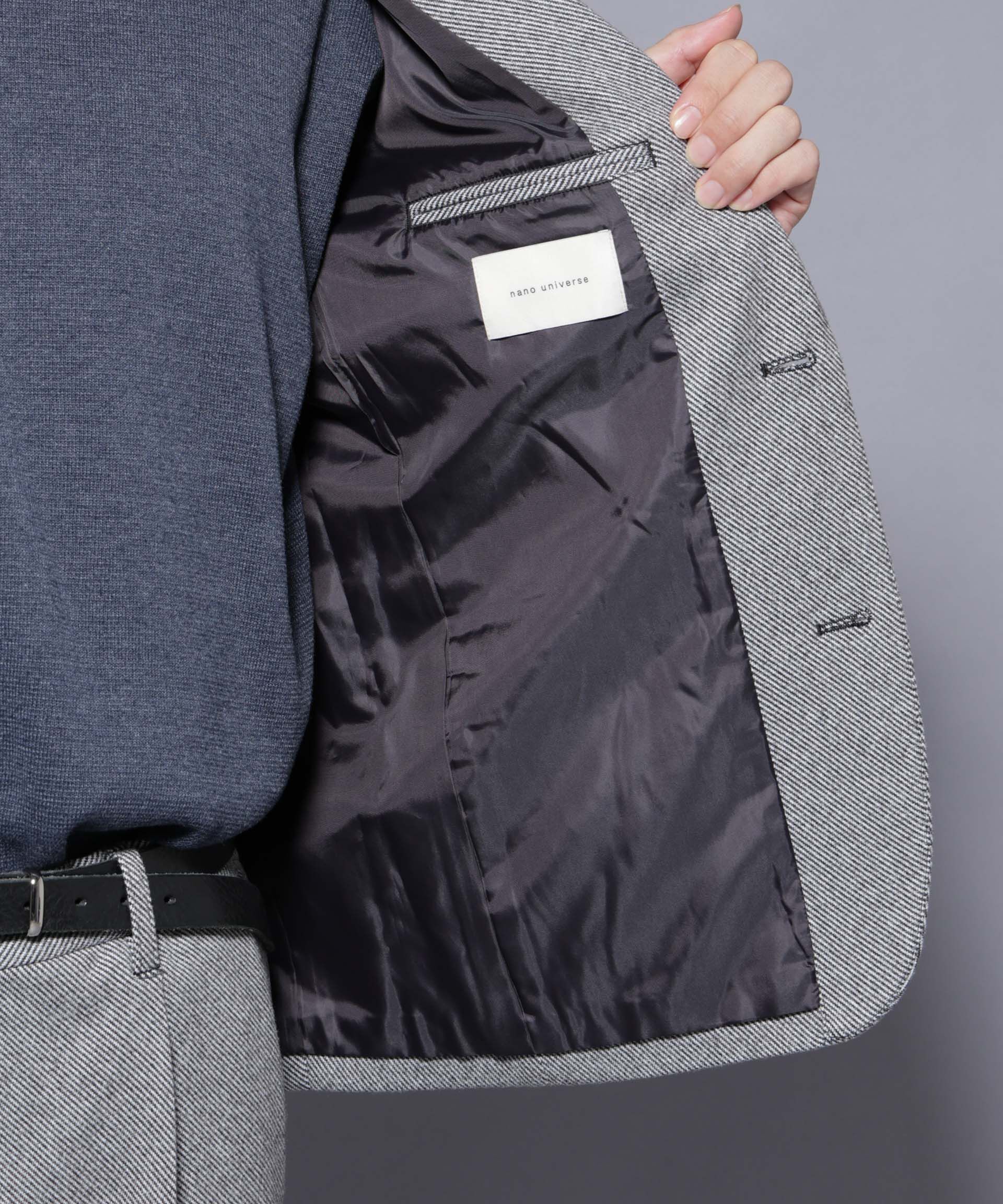 nano･universe「ウォームジャケット(セットアップ可)」|テーラードジャケット|