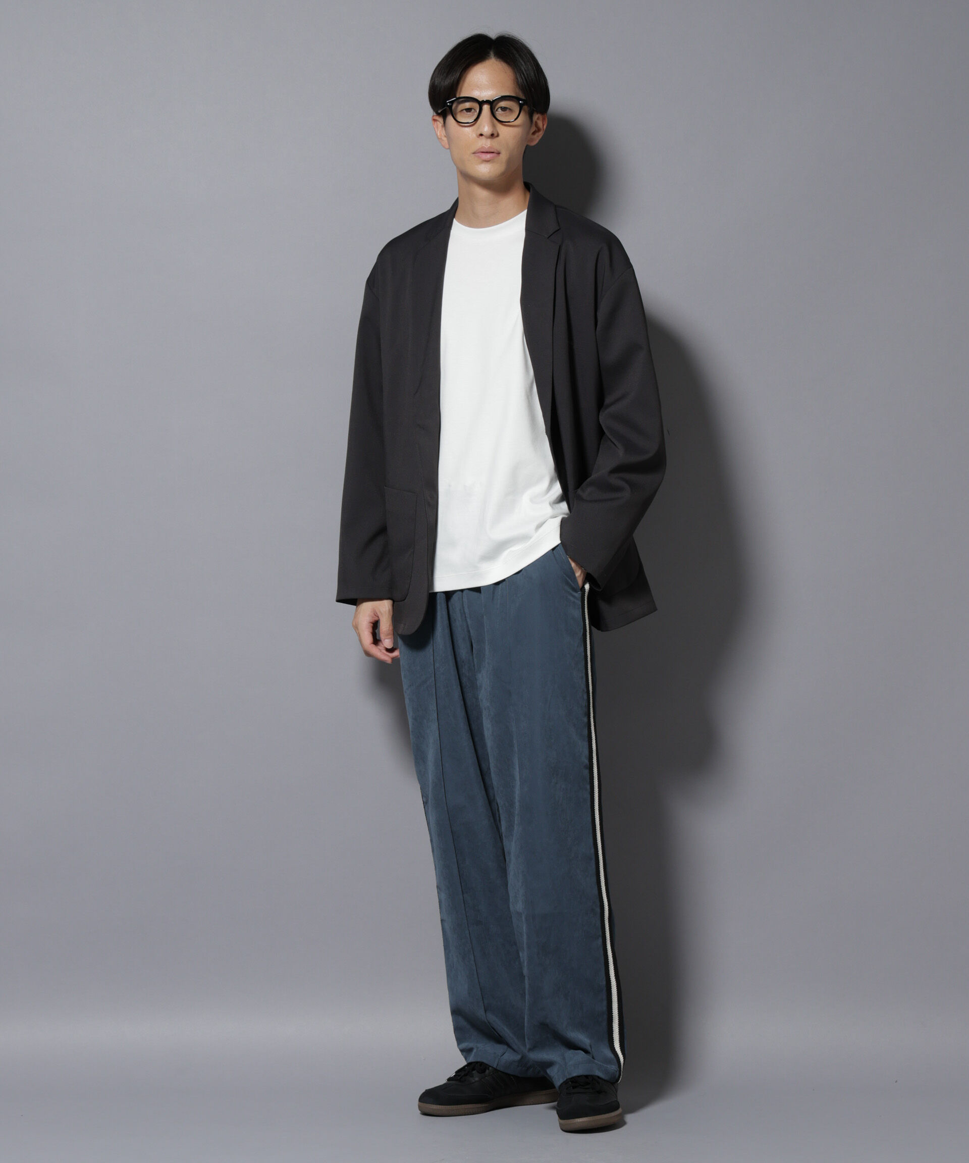 nano･universe「NORMANBROS別注 トラックパンツ」|チノ|