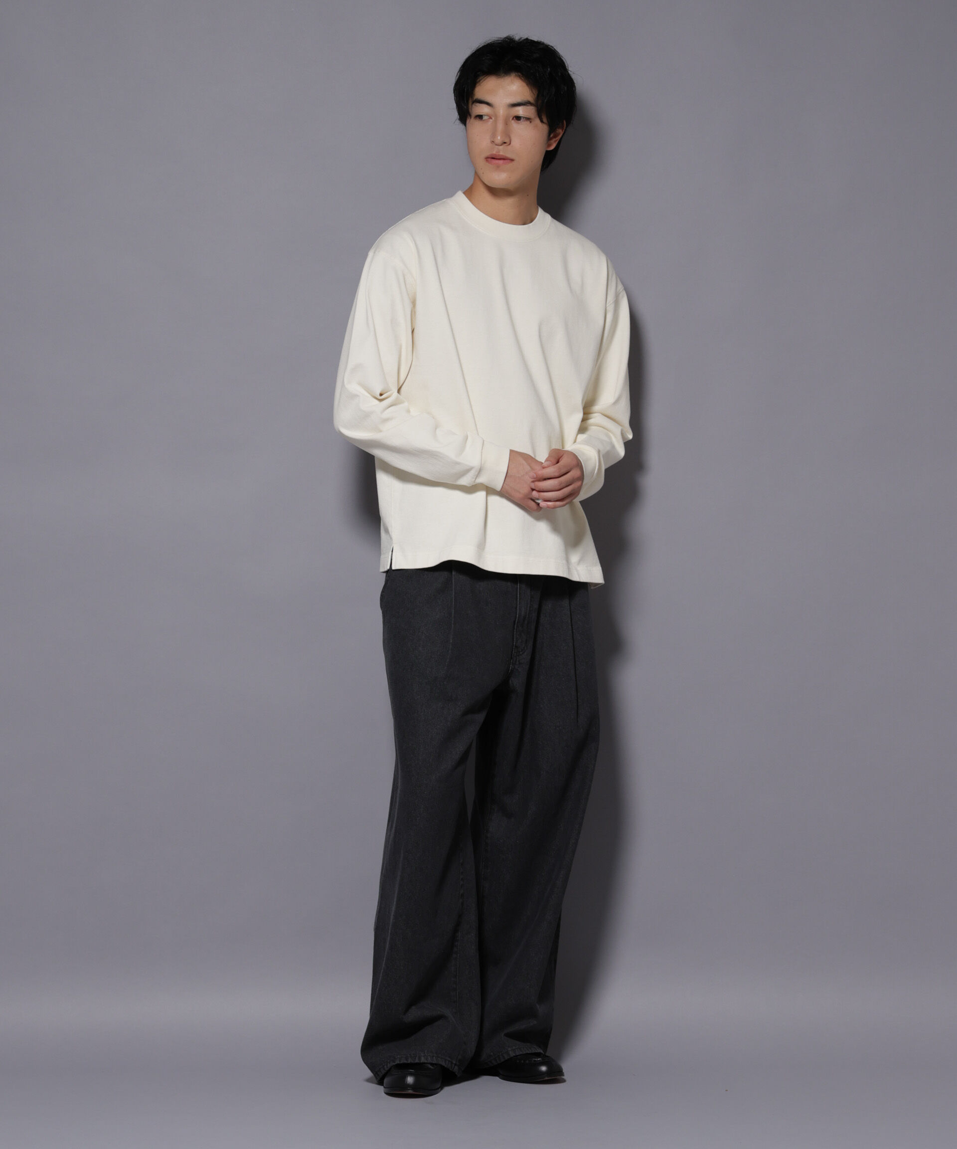 nano･universe「ヘビーオンスワイドプルオーバー 長袖」|Tシャツ・カットソー|