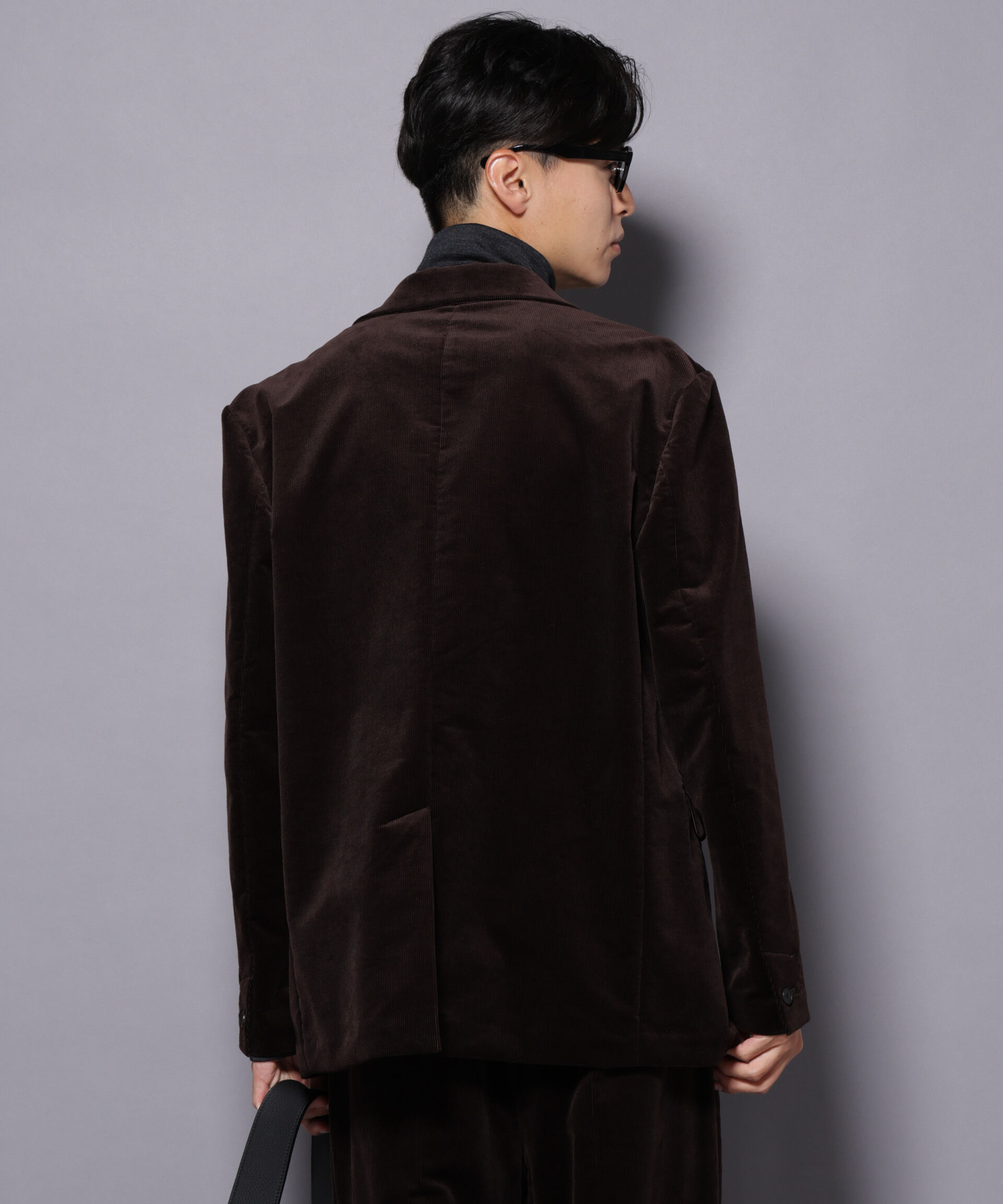 nano･universe「AIRコーデュロイ ダブルブレストジャケット/STRETCH（セットアップ可）」|テーラードジャケット|