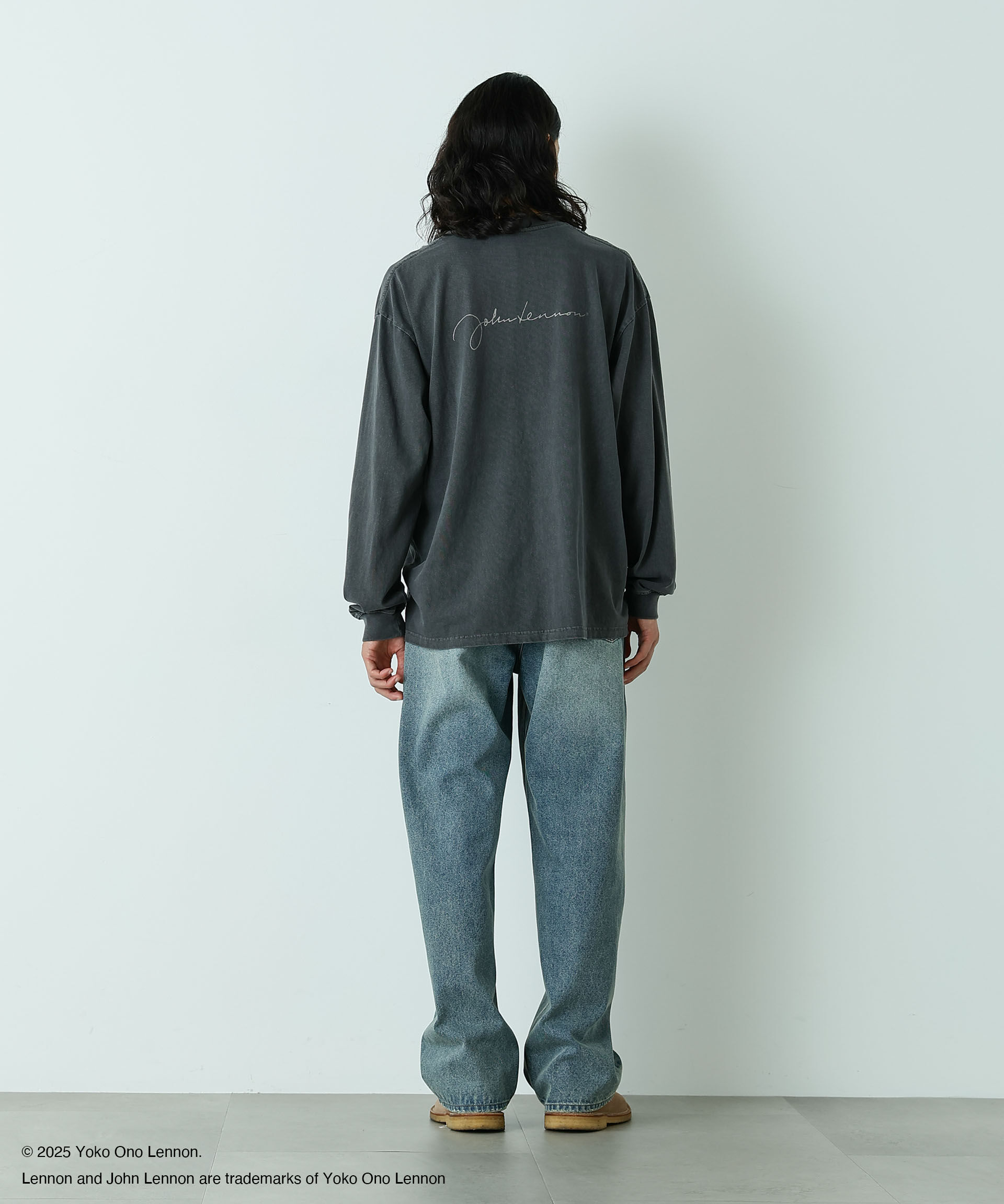 nano･universe「「HOTEL PALACE」John Lennon ピグメントL/S TEE」|Tシャツ・カットソー|