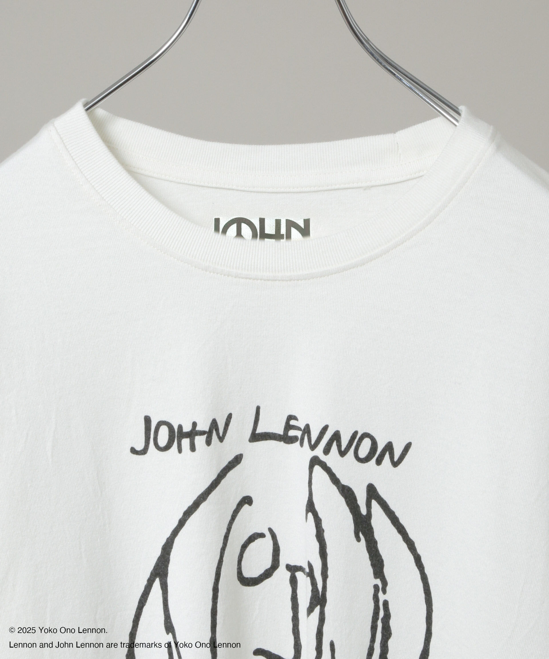 nano･universe「「HOTEL PALACE」John Lennon ピグメントL/S TEE」|Tシャツ・カットソー|