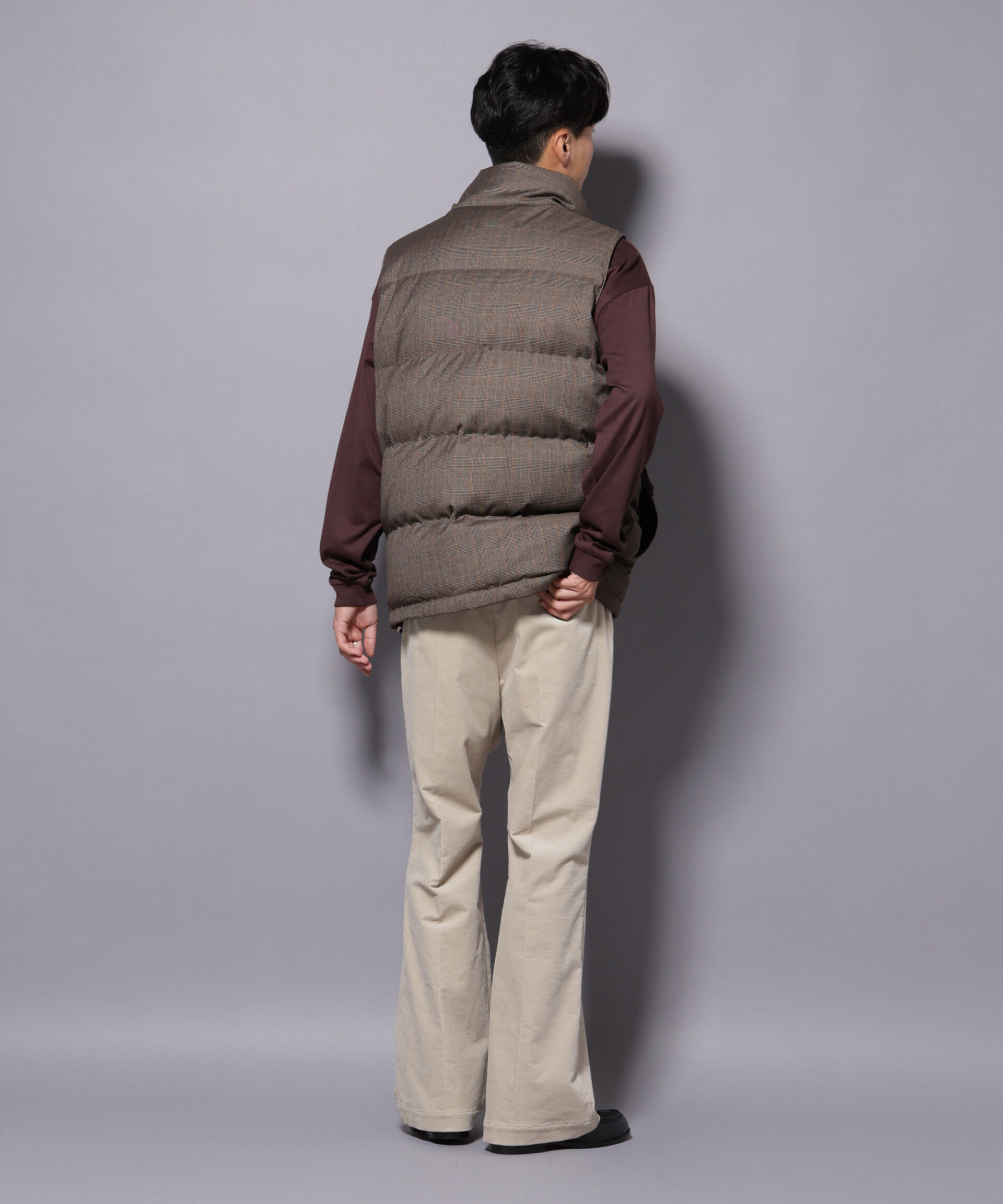 nano･universe「AIRコーデュロイ ライトフレアパンツ/STRETCH（セットアップ可）」|チノ|