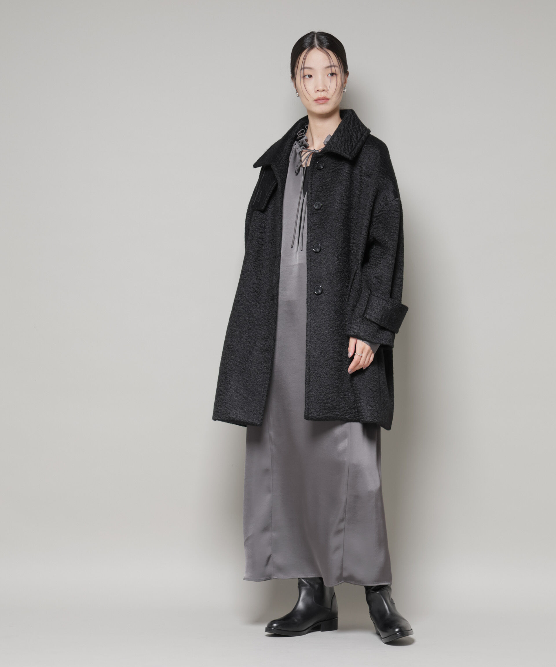 nano･universe「ブークレスタンドカラーミドルコート」|その他|