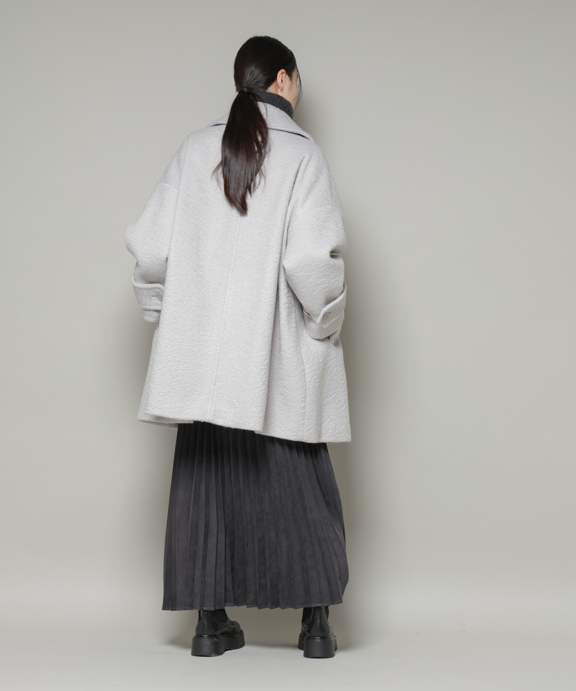 nano･universe「ブークレスタンドカラーミドルコート」|その他|