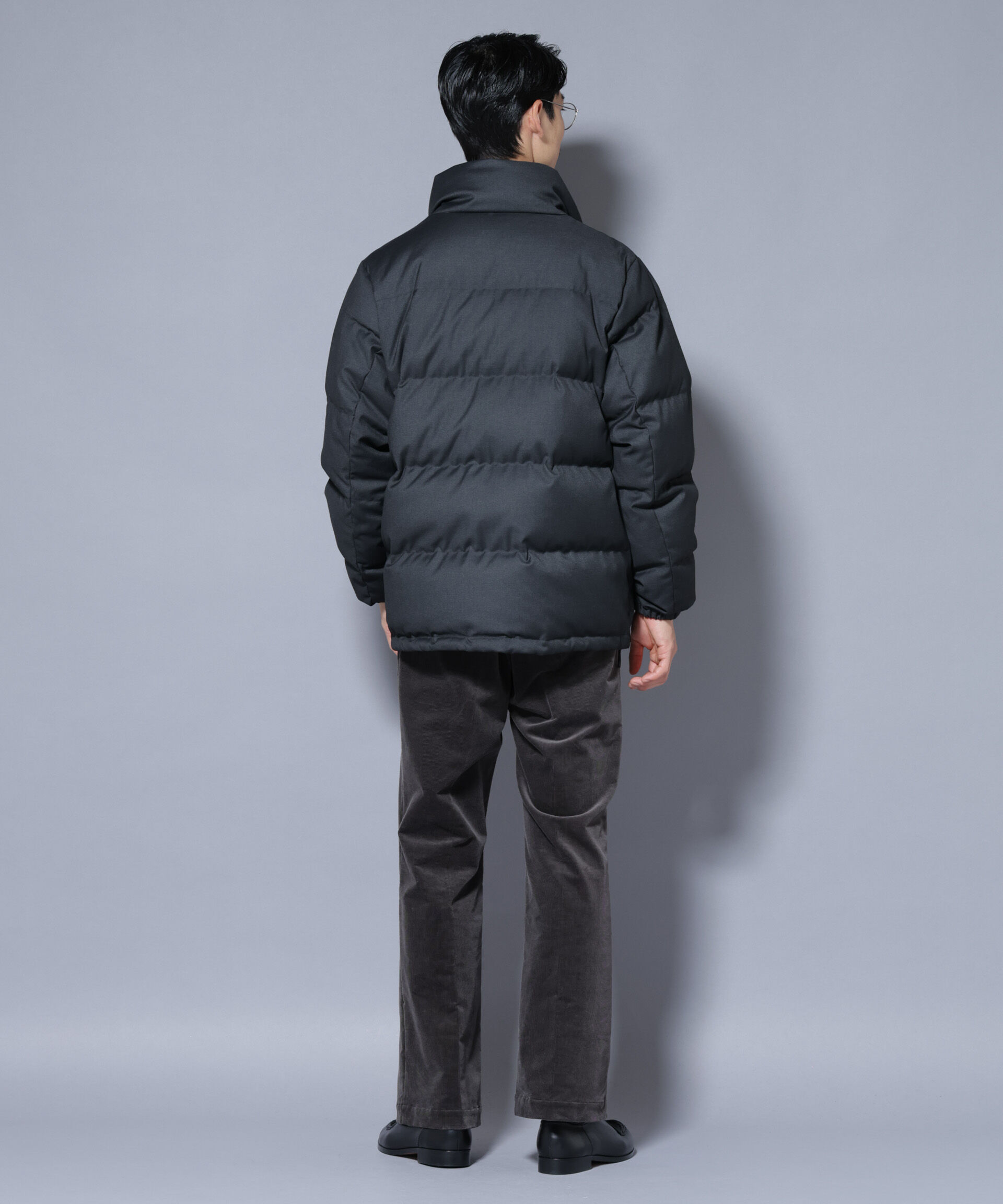 nano･universe「DELEGANTE エアリーサキソニー／グレンチェックTAIONダウンジャケット」|ダウン|