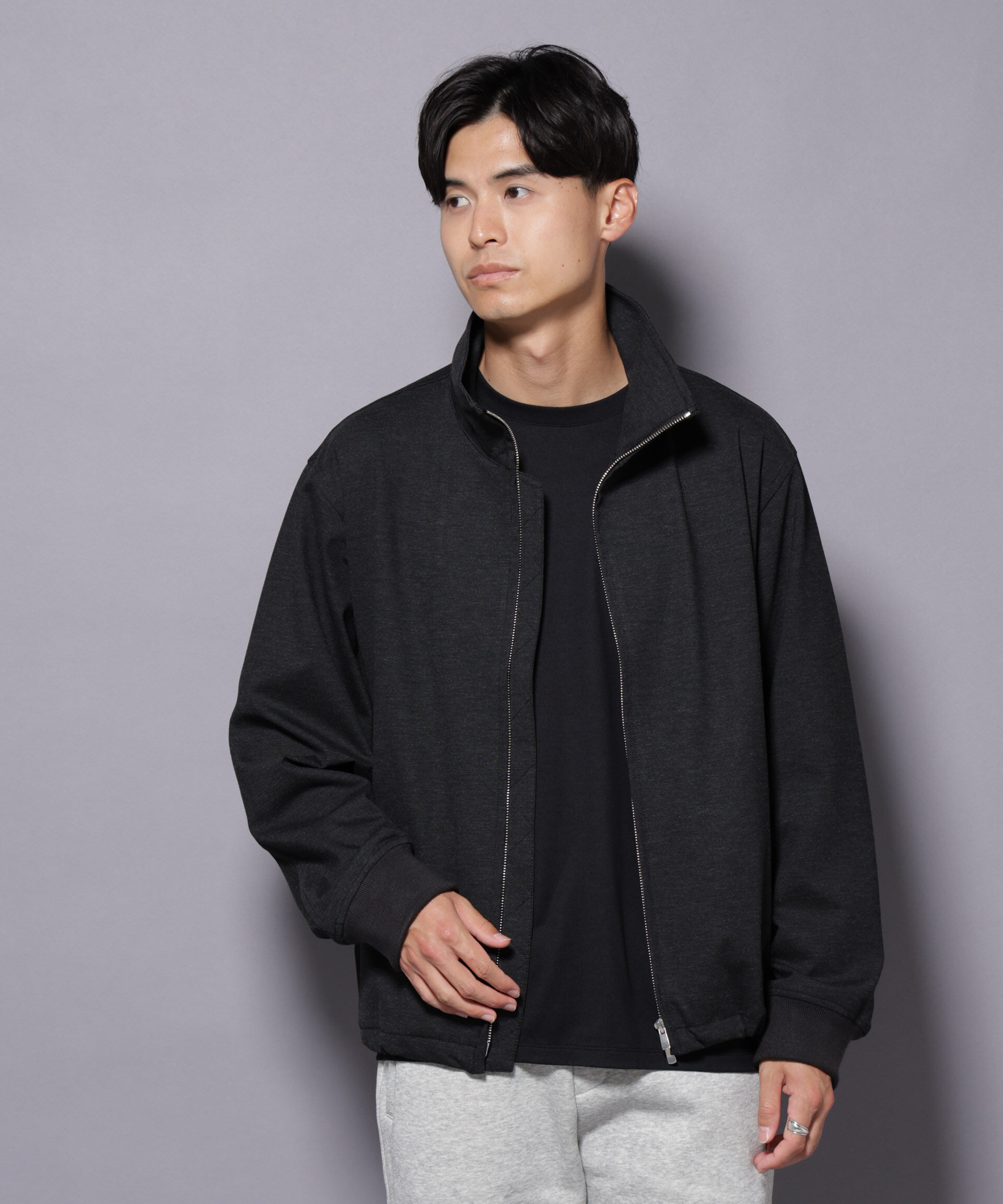 nano･universe「DELEGANTE TECH+ バルーンブルゾン」|ブルゾン・スタジャン|