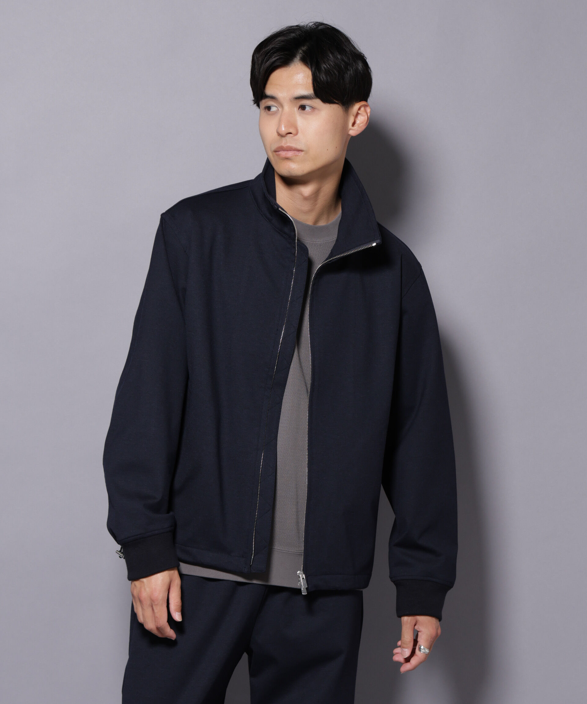 nano･universe「DELEGANTE TECH+ バルーンブルゾン」|ブルゾン・スタジャン|