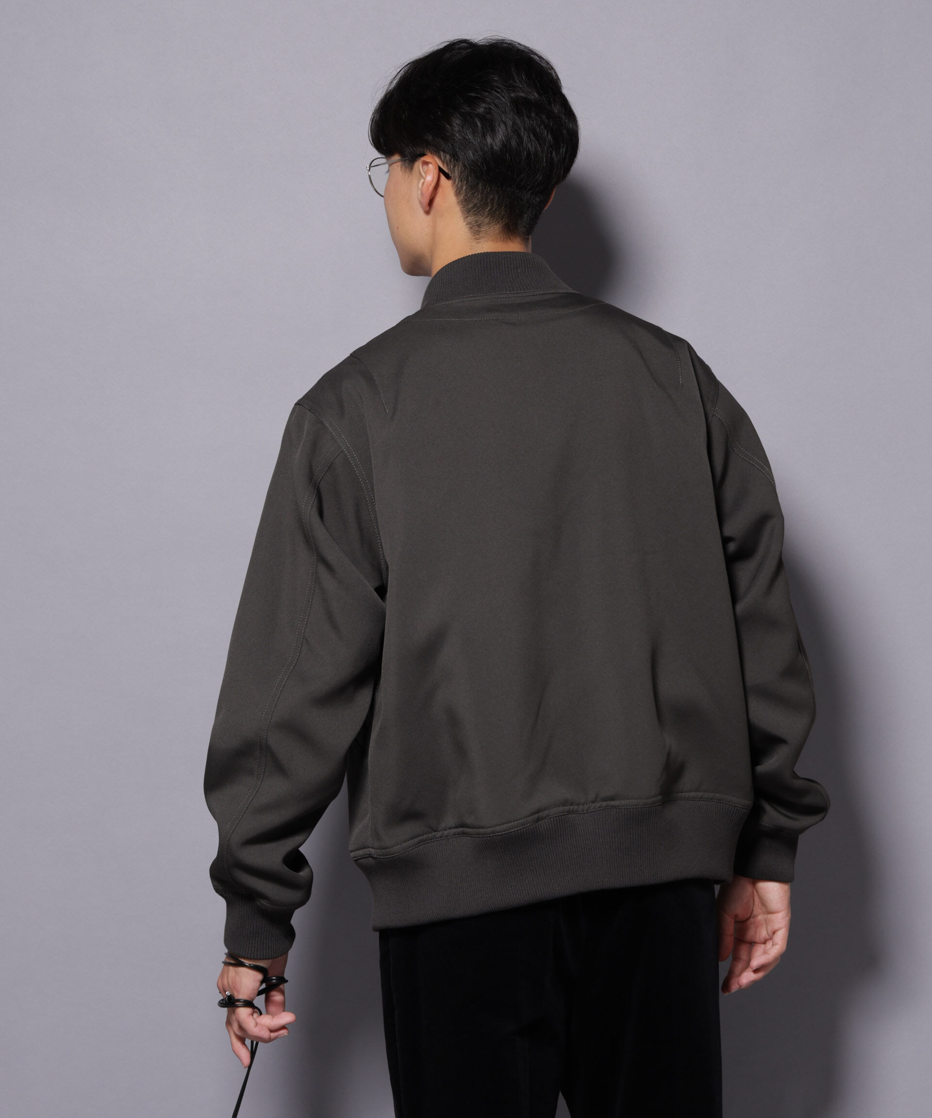 nano･universe「トリプルクロスMA-1」|ブルゾン・スタジャン|