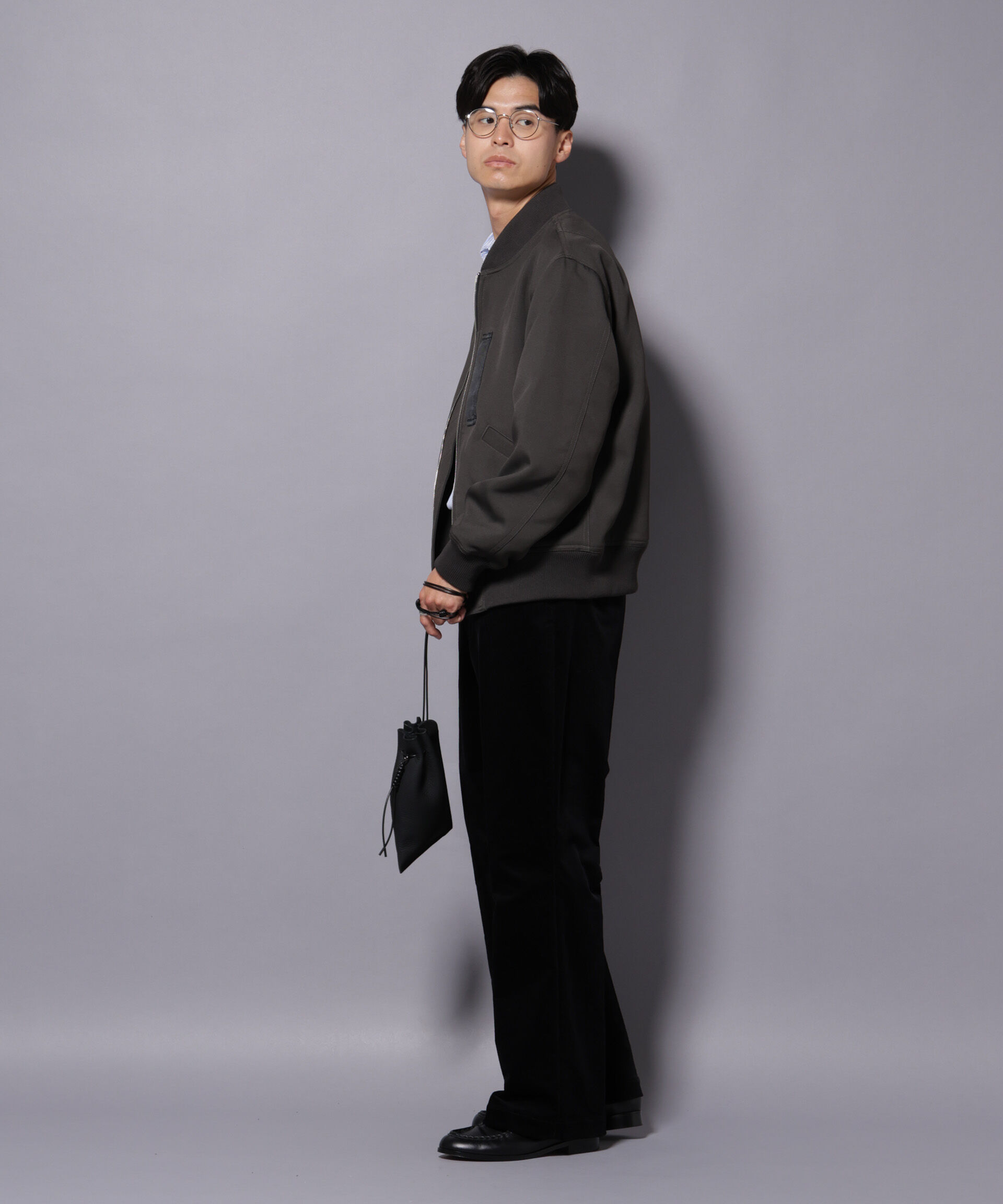 nano･universe「トリプルクロスMA-1」|ブルゾン・スタジャン|