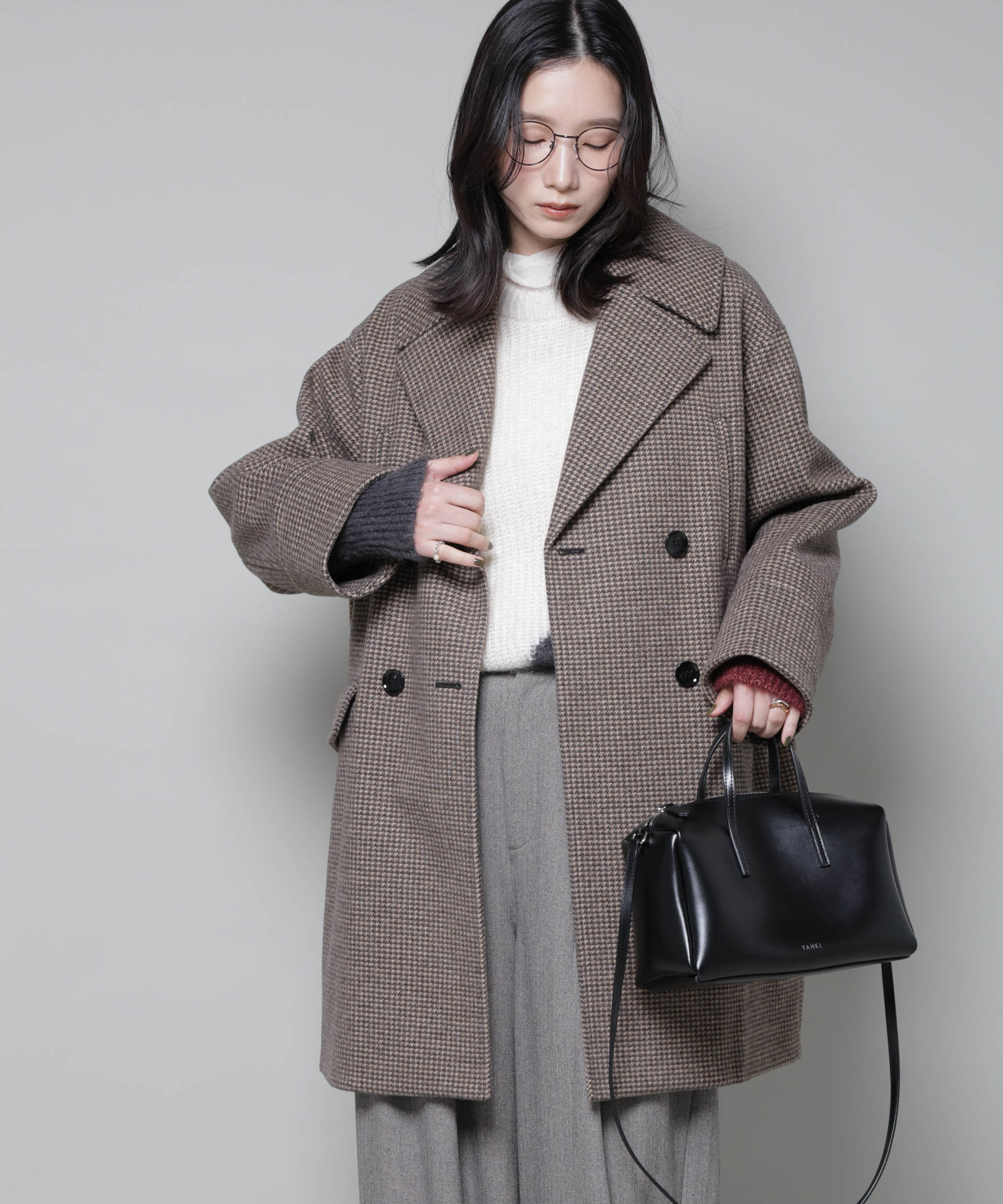 nano･universe「オーバーサイズポケットチェックコート」|その他|