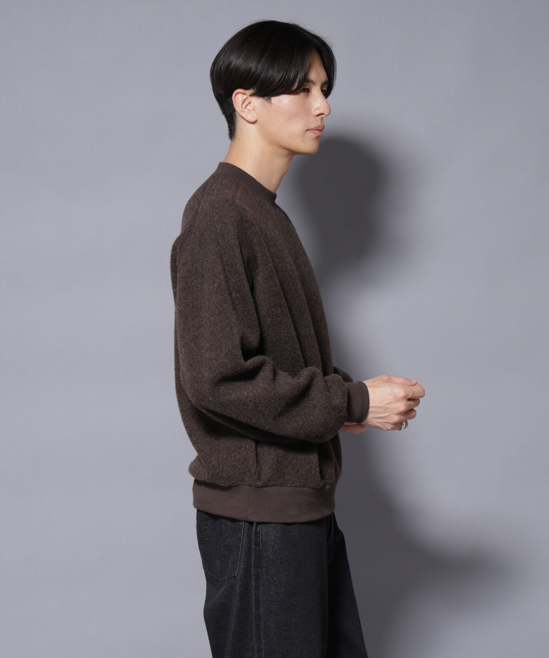 nano･universe「MIYATA&times;NANO JAPANMADE ウール/コットン スウェット」|Tシャツ・カットソー|