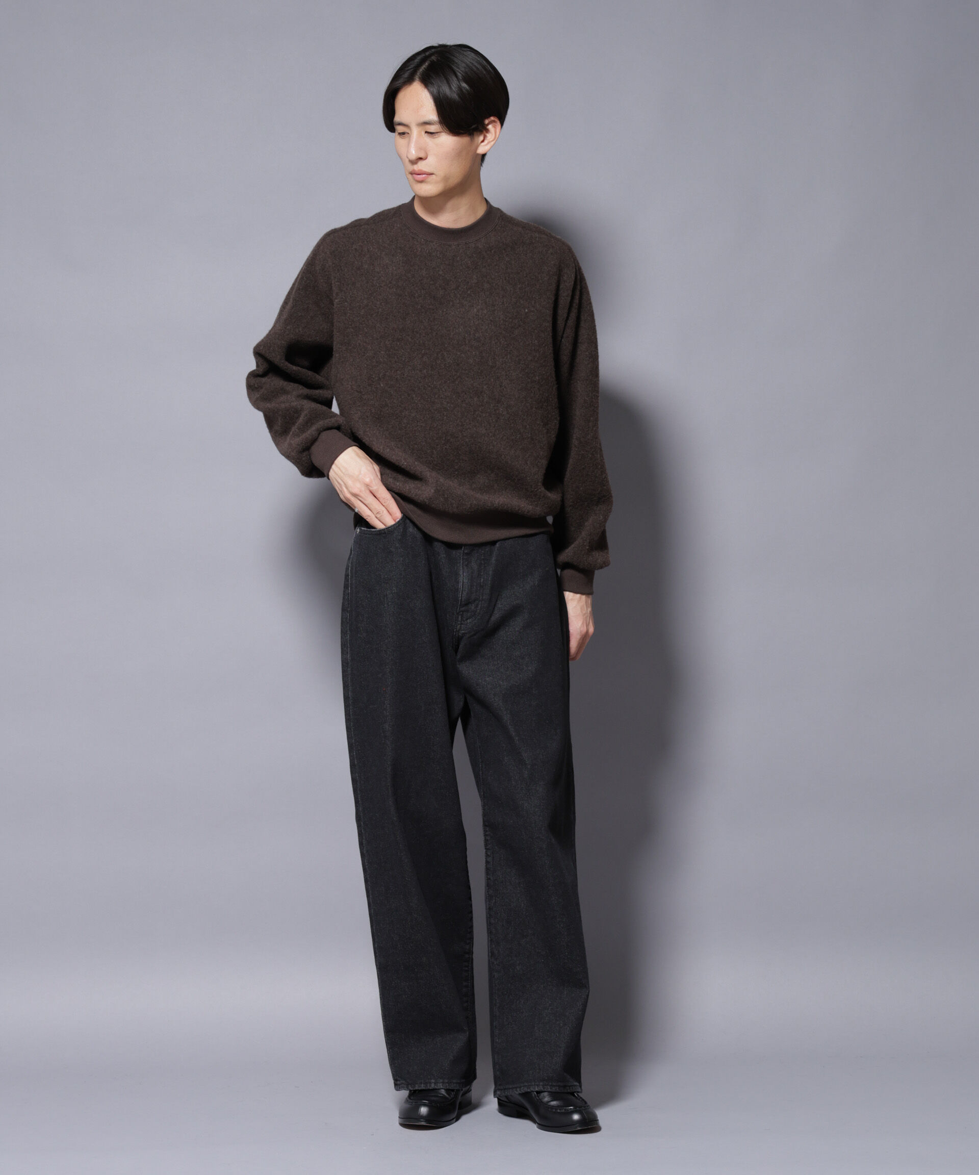 nano･universe「MIYATA&times;NANO JAPANMADE ウール/コットン スウェット」|Tシャツ・カットソー|