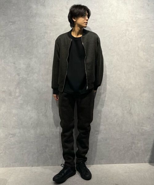 nano･universe「ニットフリースイージーパンツ(セットアップ可)」|チノ|