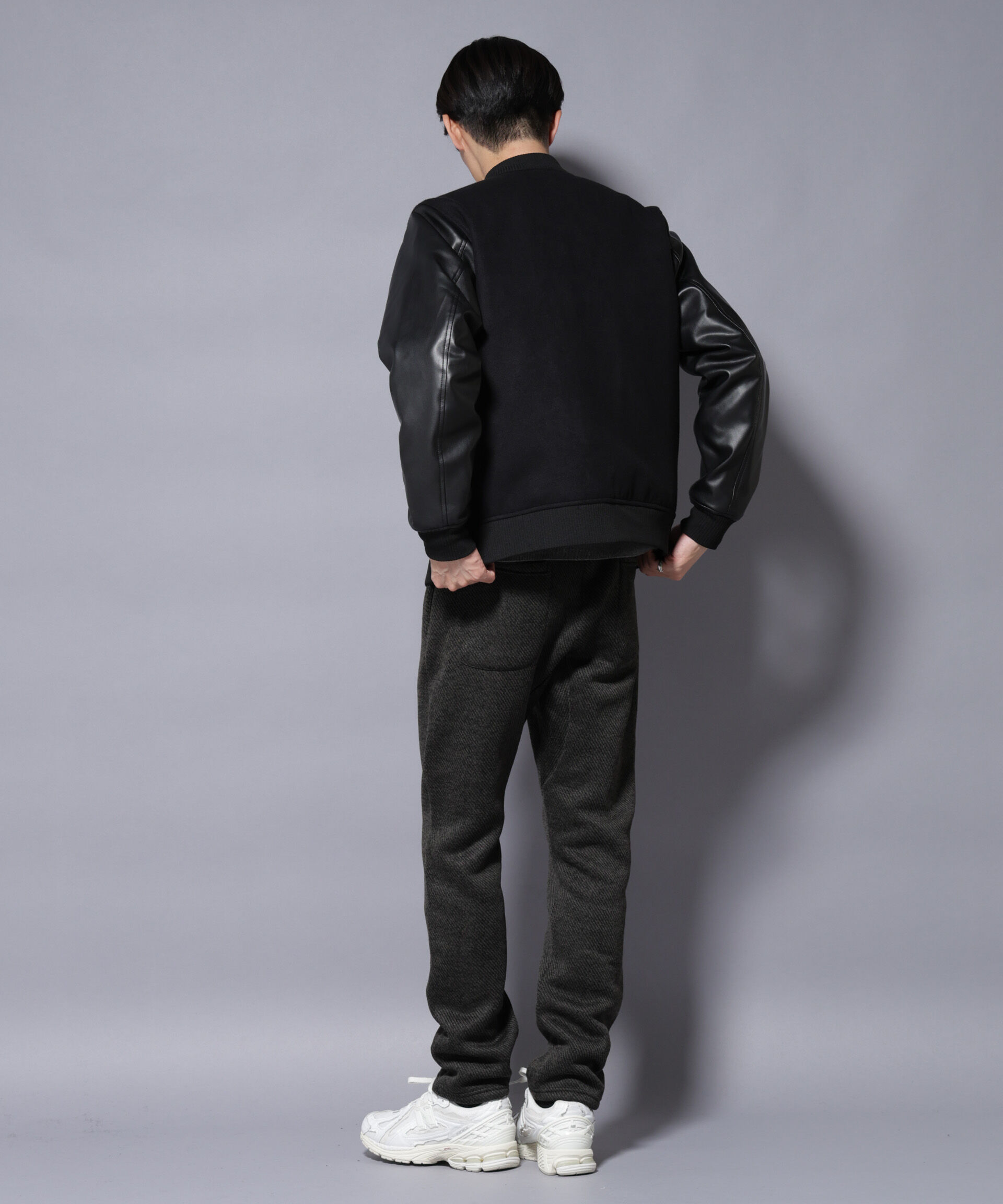 nano･universe「ニットフリースイージーパンツ(セットアップ可)」|チノ|