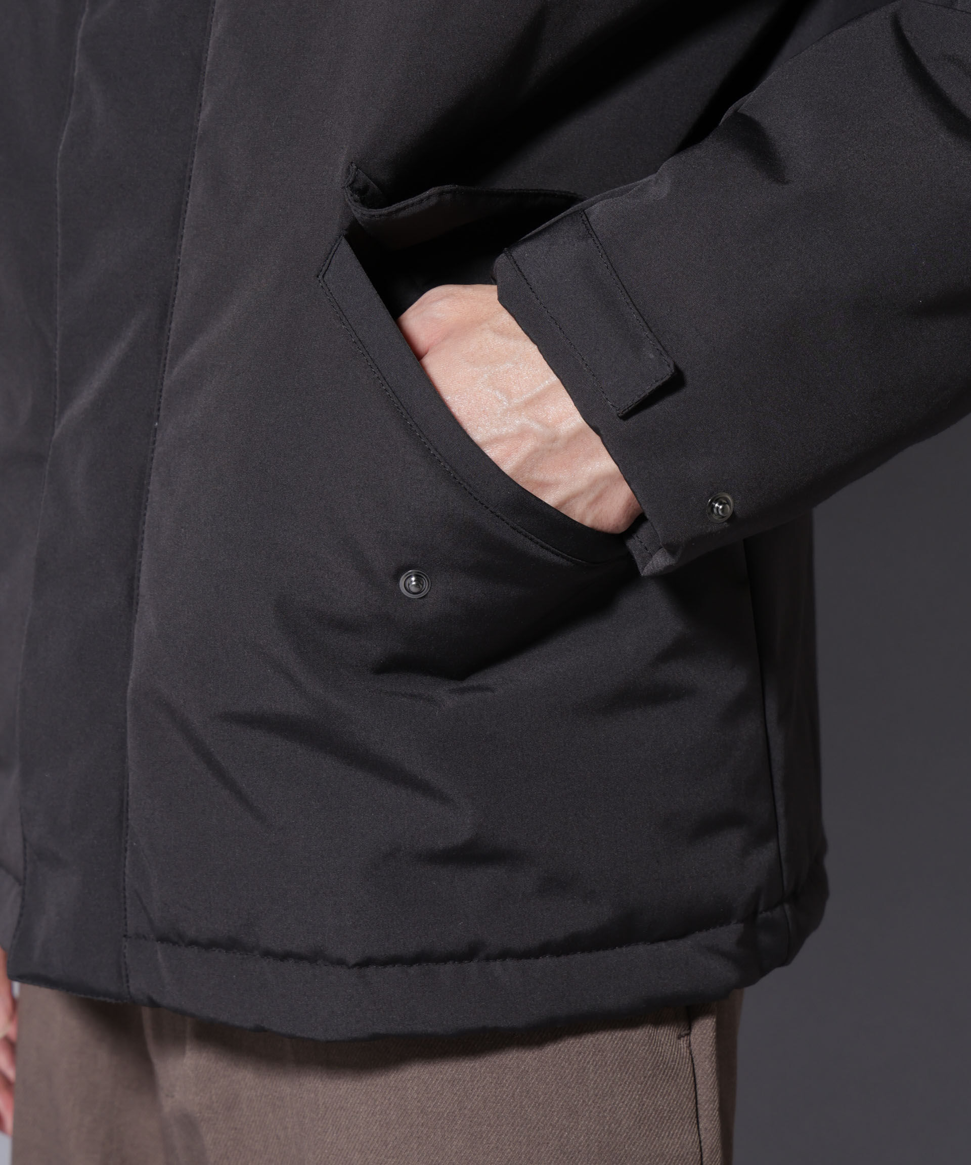 nano･universe「ミリタリー中綿ブルゾン」|ブルゾン・スタジャン|