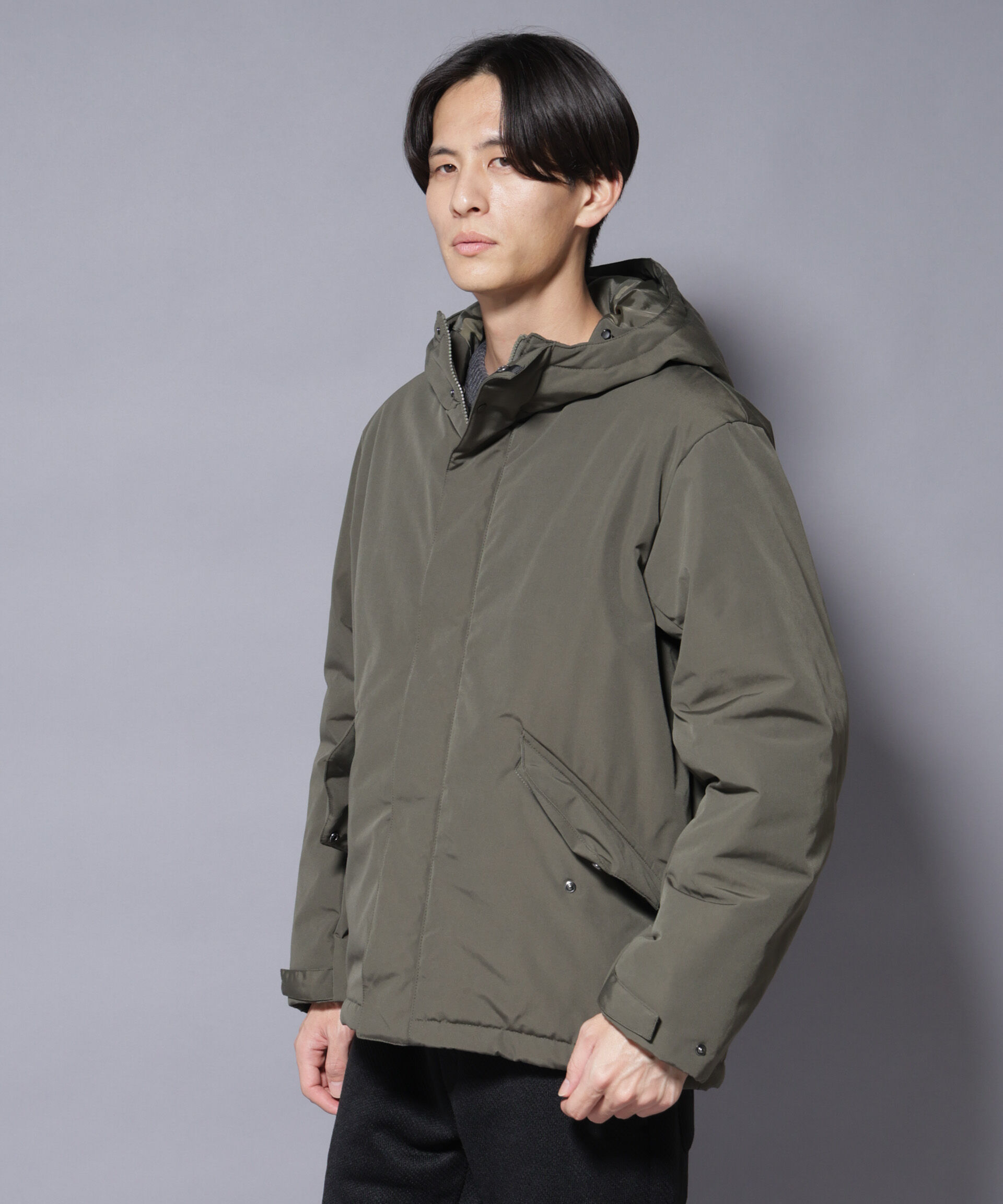 nano･universe「ミリタリー中綿ブルゾン」|ブルゾン・スタジャン|