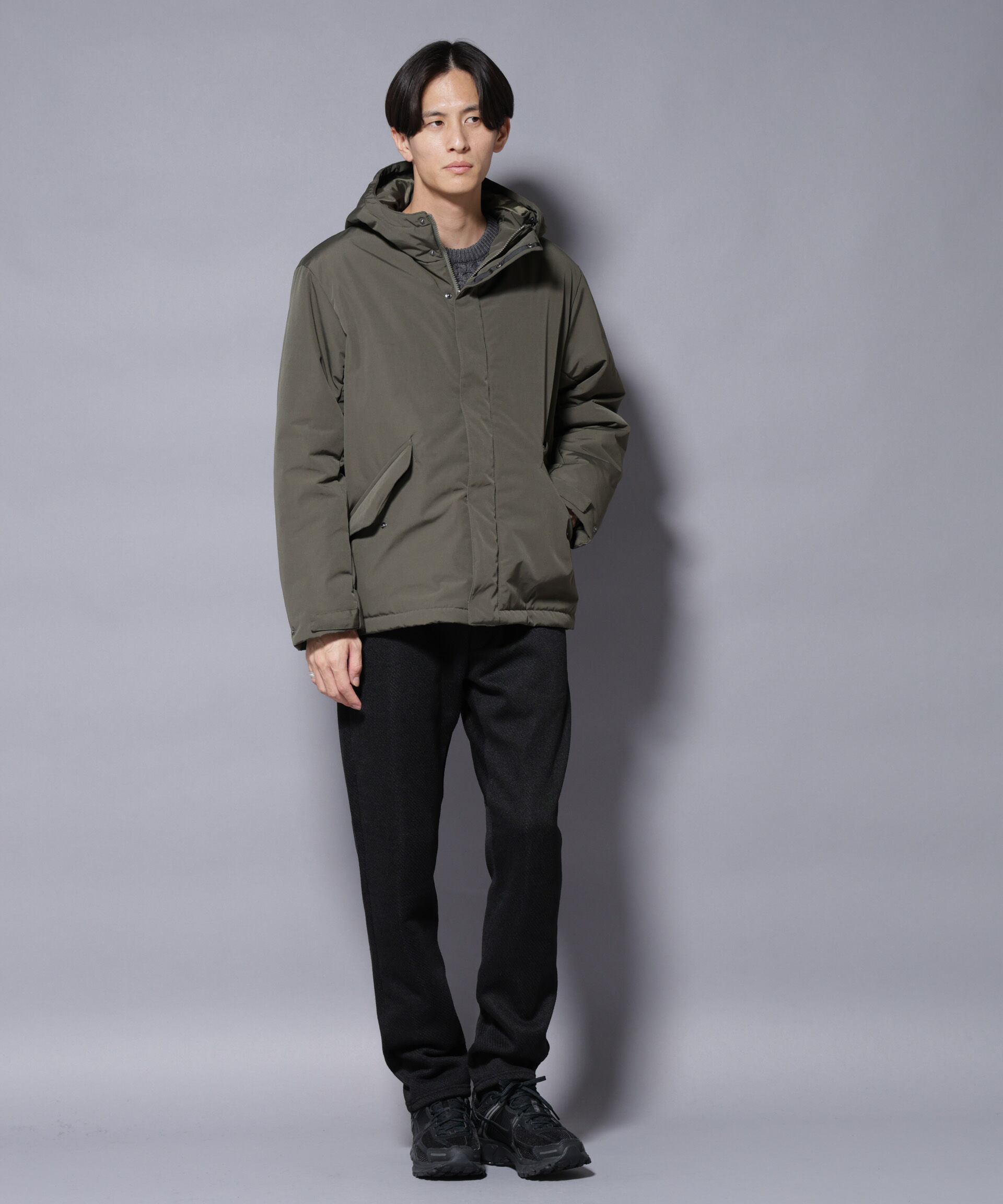 nano･universe「ミリタリー中綿ブルゾン」|ブルゾン・スタジャン|