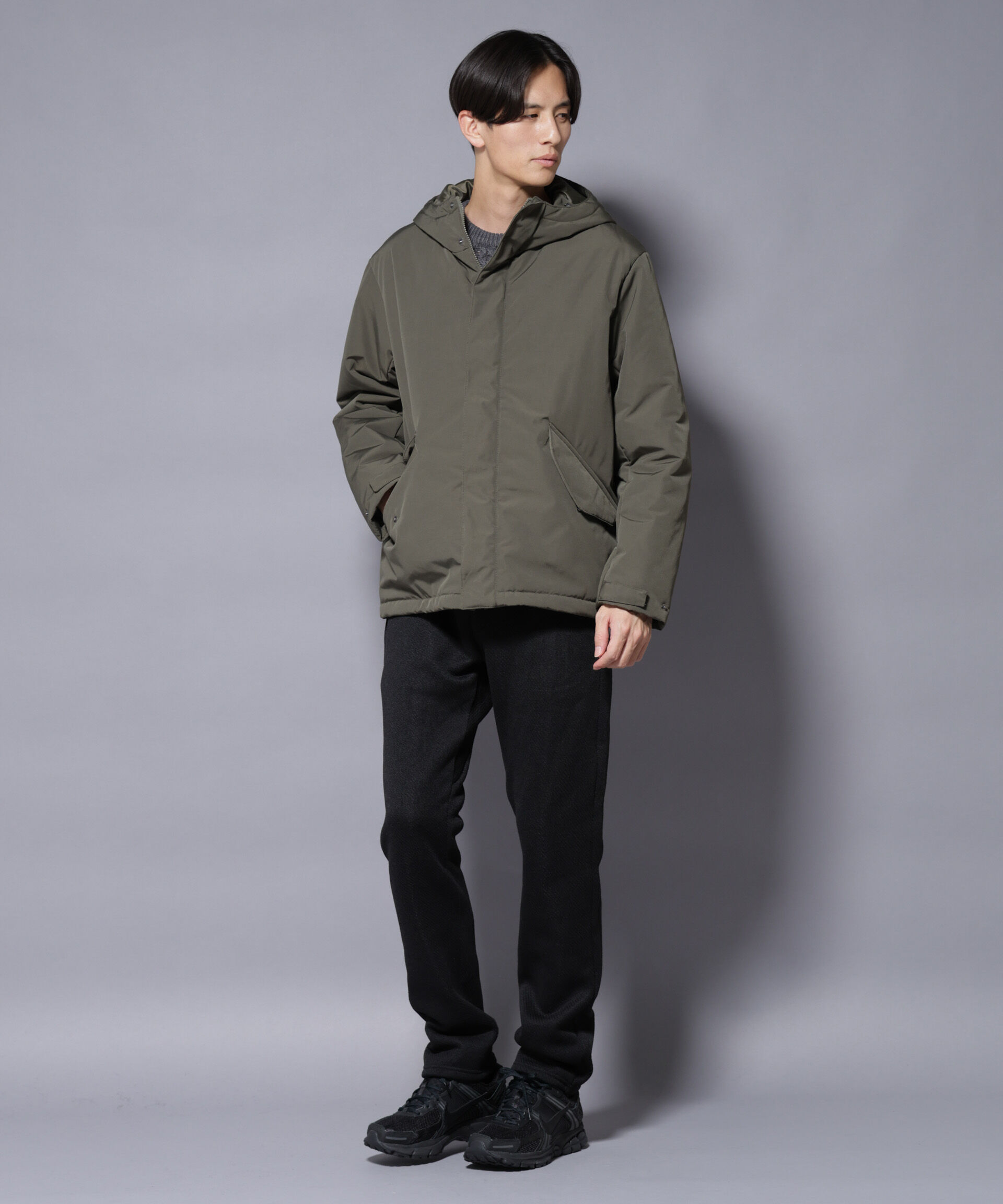 nano･universe「ミリタリー中綿ブルゾン」|ブルゾン・スタジャン|