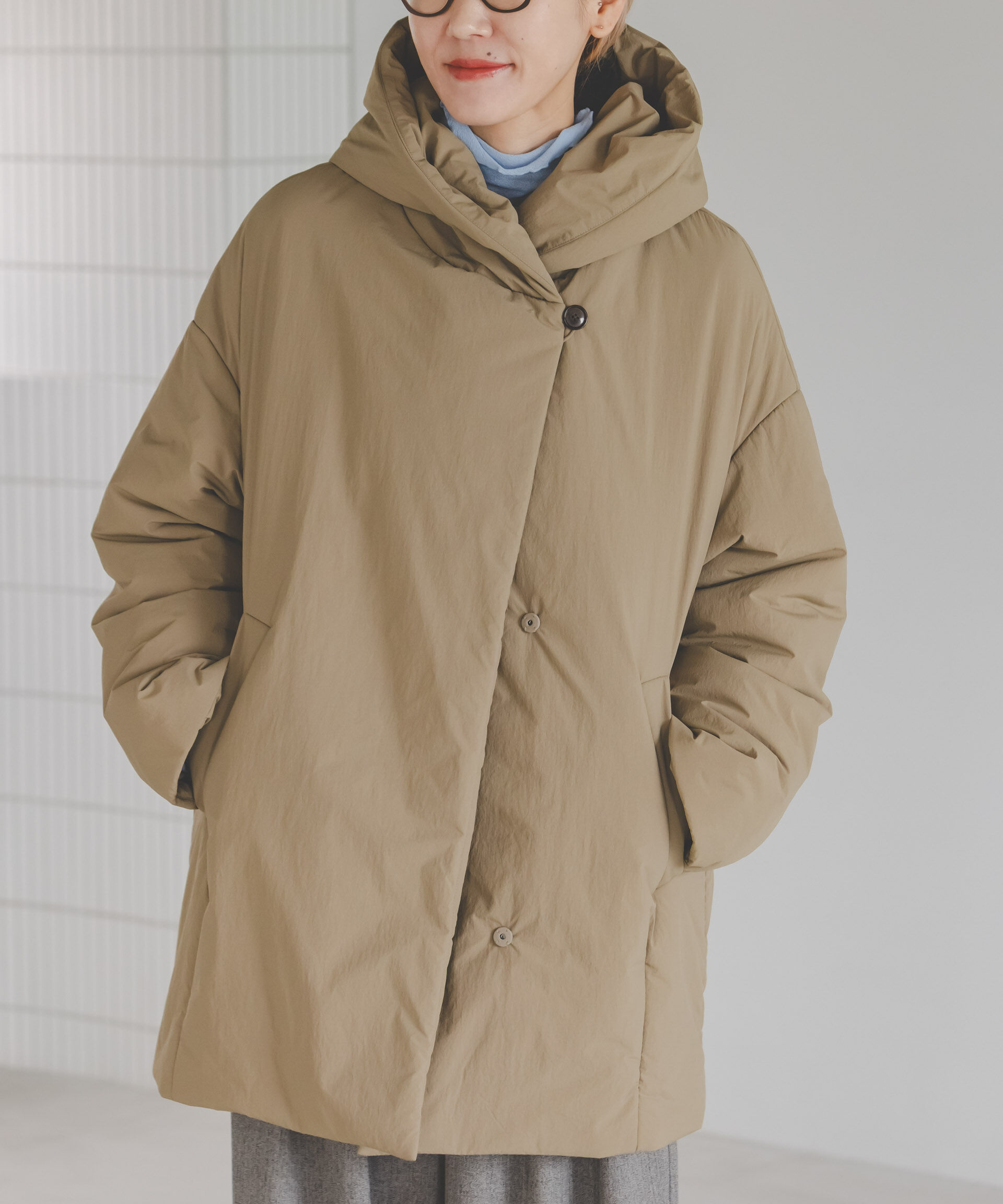 nano･universe「ETHERMALOFT(R)AEROGEL 中綿フードコクーンコート」|その他|