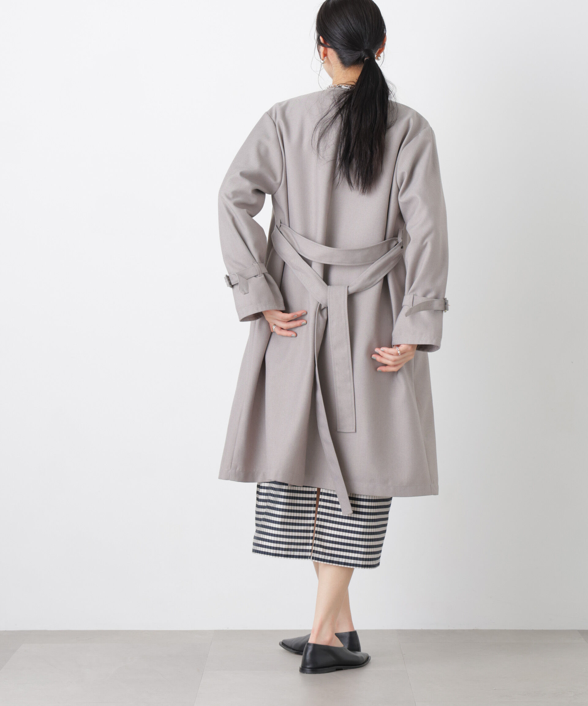 nano･universe「シャンブレーツイルラップコート」|その他|