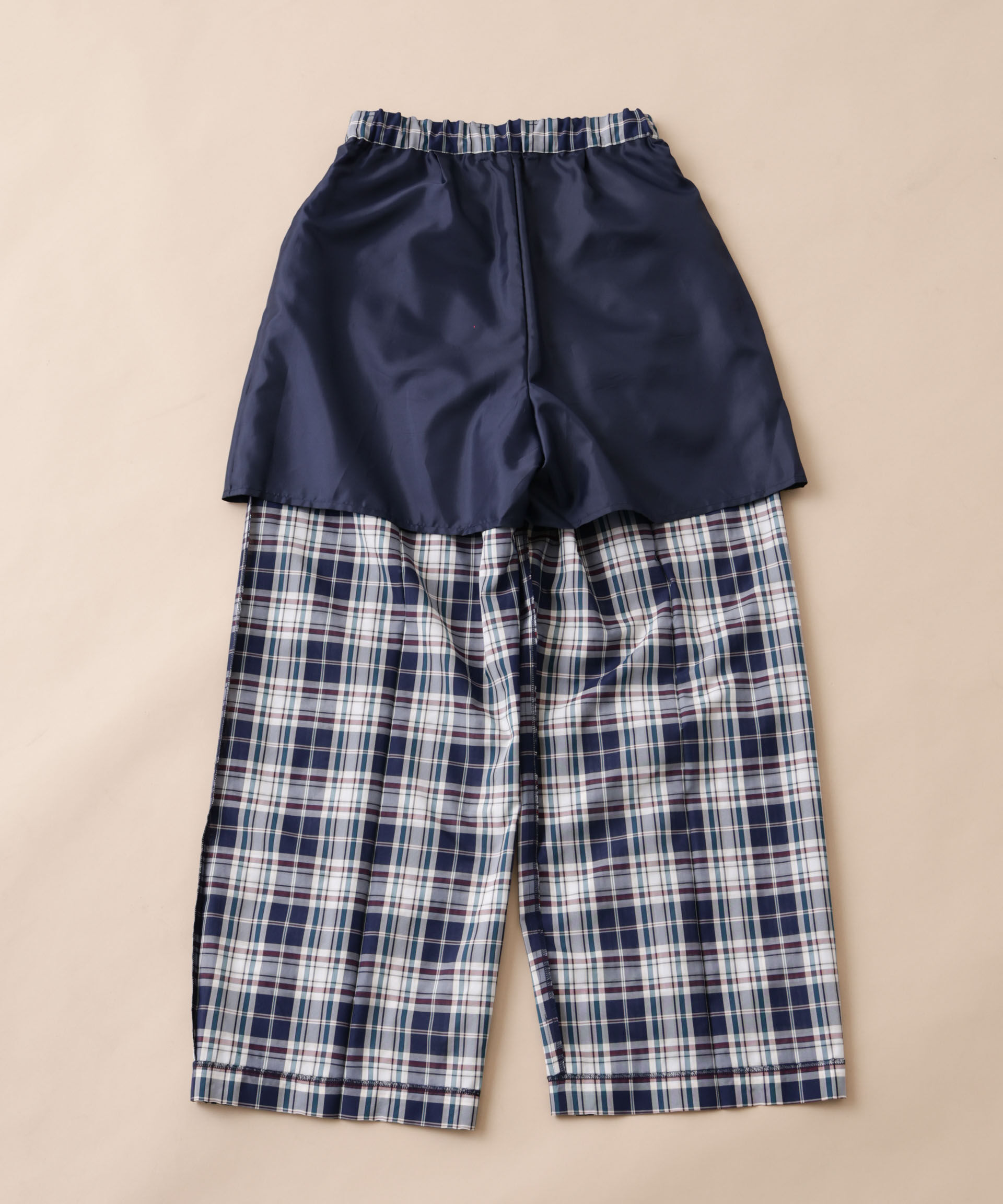 nano･universe「「STEVELOUR」オーガンチェックタックパンツ(セットアップ可)」|チノ|