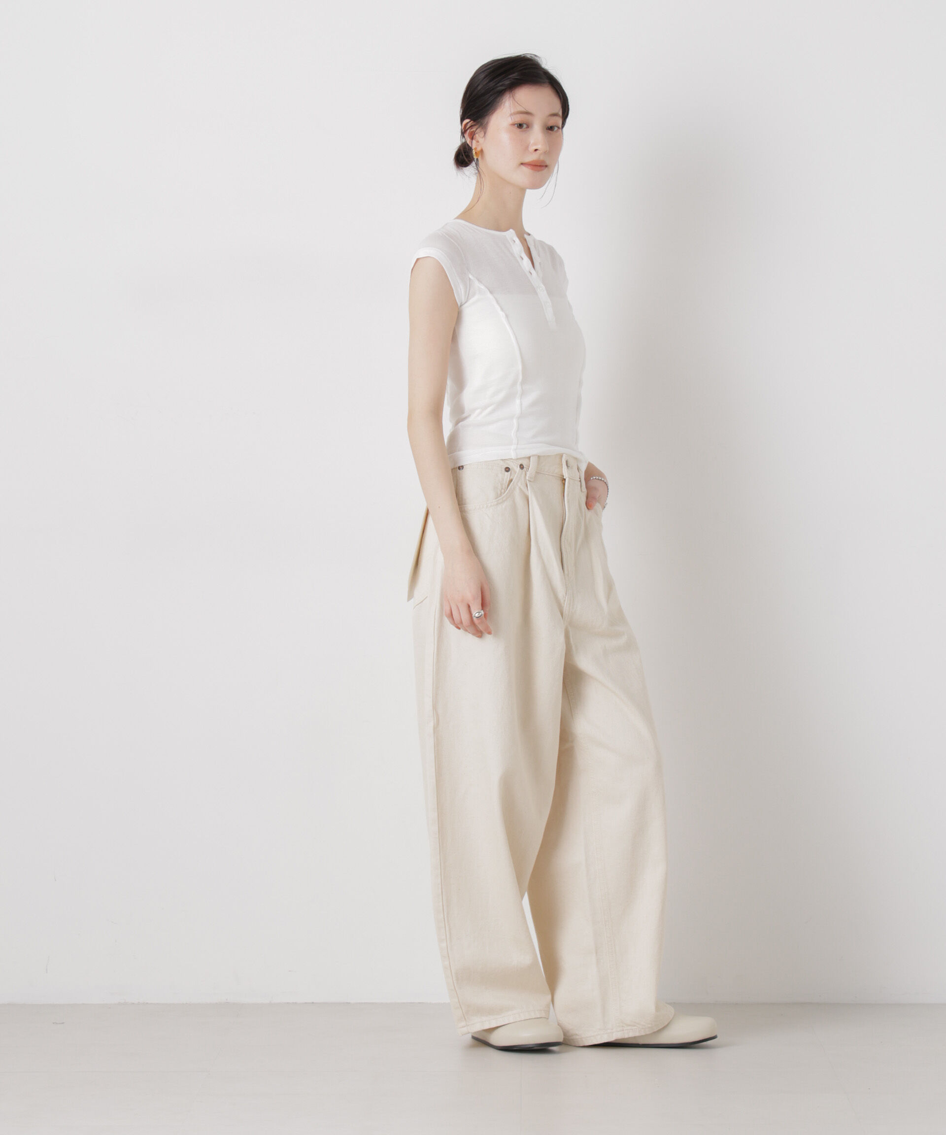 nano･universe「Lee/TUCK RIDERS PANTS」|チノ|