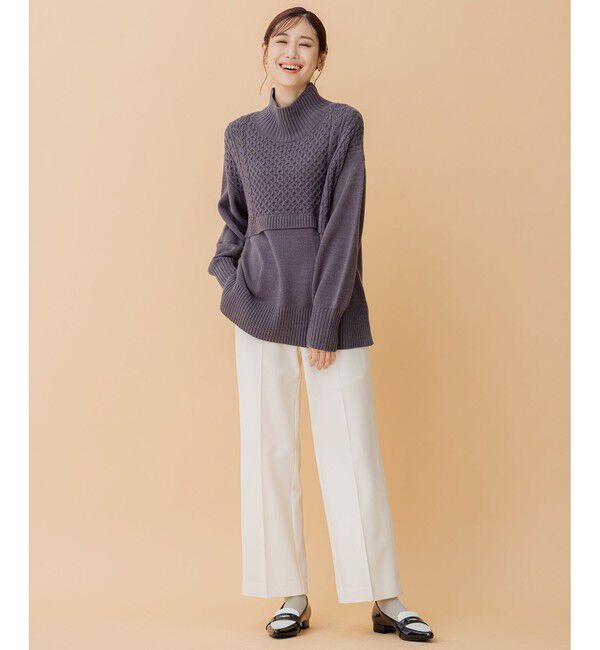 組曲「【洗える】2WAYウォームストレッチワイド パンツ」|その他|