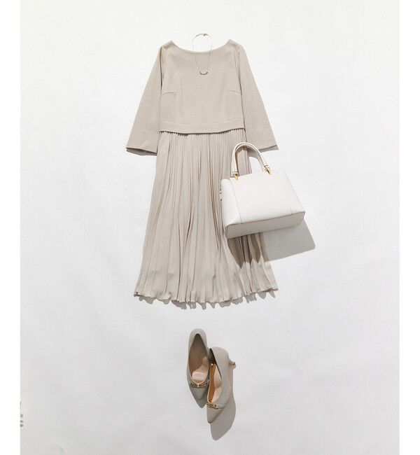 組曲「【VERY3月号掲載・KUMIKYOKU NAVY・WEB限定】ジャージーコンビプリーツ ワンピース」|ワンピース|