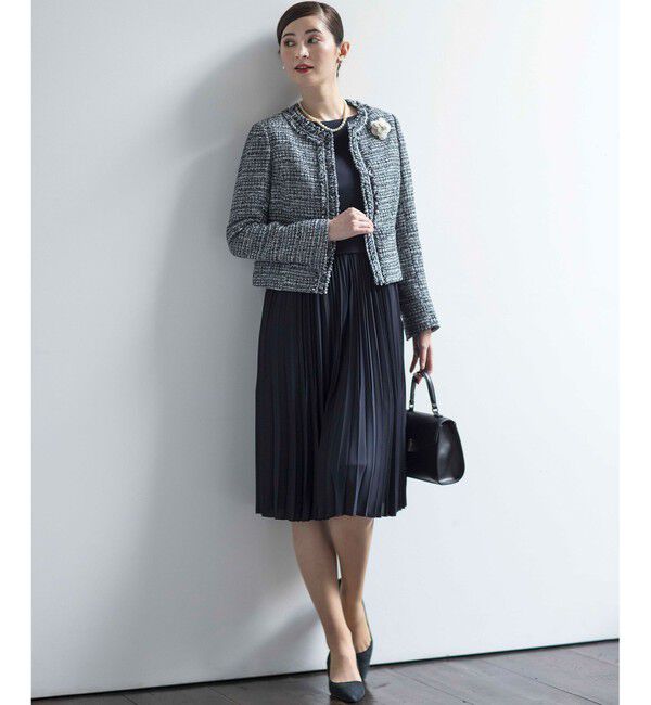 組曲「【VERY3月号掲載・KUMIKYOKU NAVY・WEB限定】ジャージーコンビプリーツ ワンピース」|ワンピース|