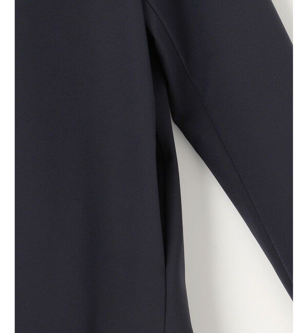 組曲「【KUMIKYOKU NAVY】ダブルクロスストレッチ ノーカラーコート」|ノーカラージャケット|