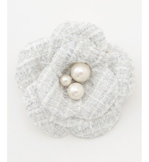 組曲「ツイードパールコサージュ」|ブローチ・コサージュ|