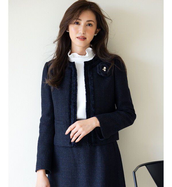 組曲「ツイードパールコサージュ」|ブローチ・コサージュ|