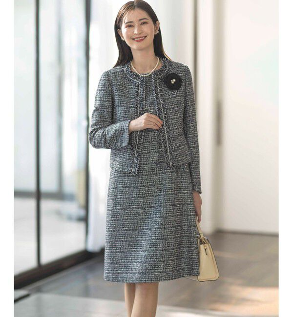 組曲「ツイードパールコサージュ」|ブローチ・コサージュ|