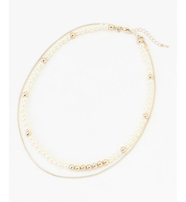 組曲「パール&メタルチェーンネックレス」|ネックレス|