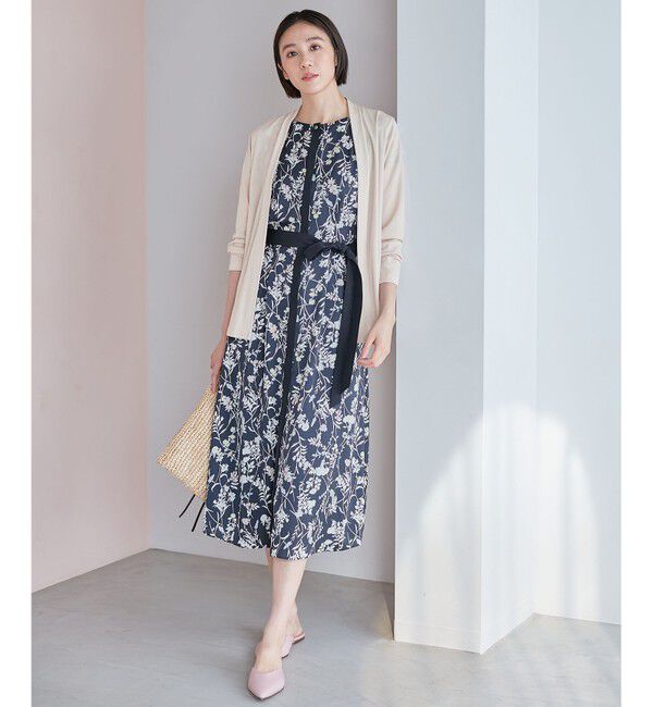 自由区「【ご好評につき追加生産・新色追加】ハーバルフロープリント ワンピース」|ドレス|