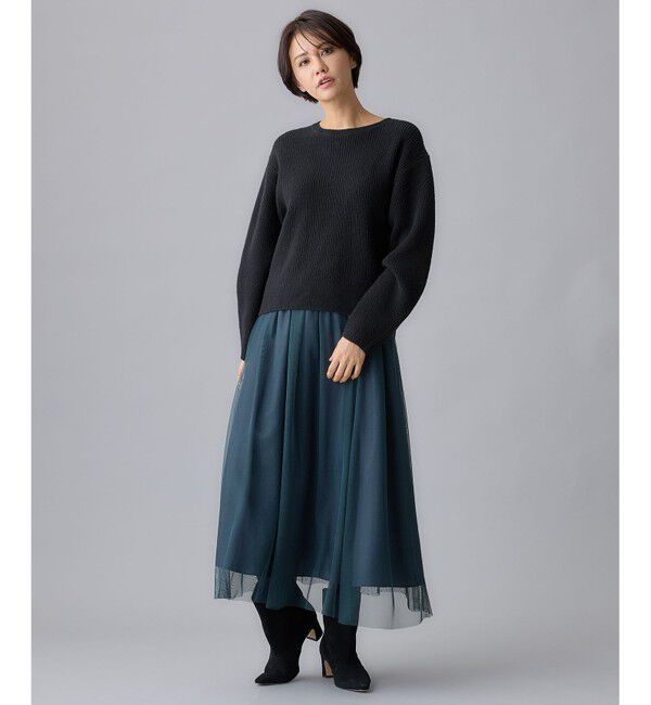 自由区「【洗える】ウールカシミヤブレンドプルオーバー ニット」|ニット・セーター|