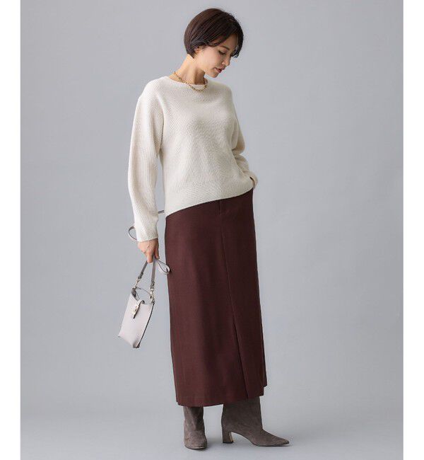 自由区「【洗える】ウールカシミヤブレンドプルオーバー ニット」|ニット・セーター|