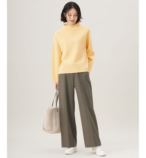 自由区「【撥水加工・洗える】TRギャバ裏起毛ワイド パンツ」|その他|