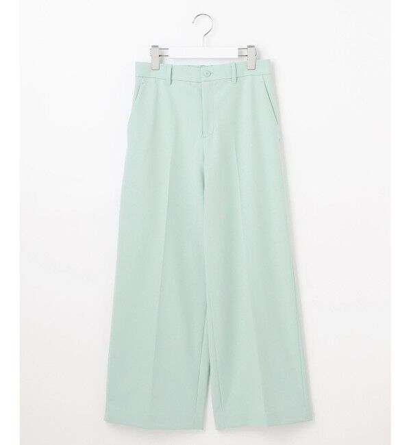 自由区「【撥水加工・洗える】TRギャバ裏起毛ワイド パンツ」|その他|