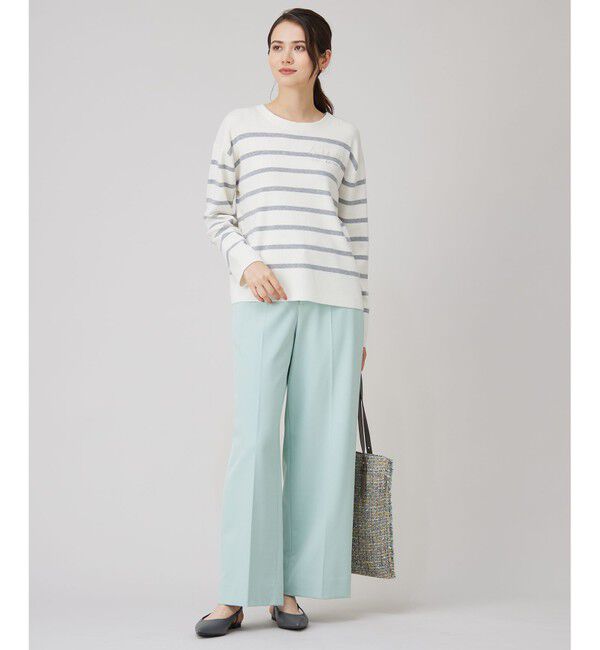 自由区「【撥水加工・洗える】TRギャバ裏起毛ワイド パンツ」|その他|