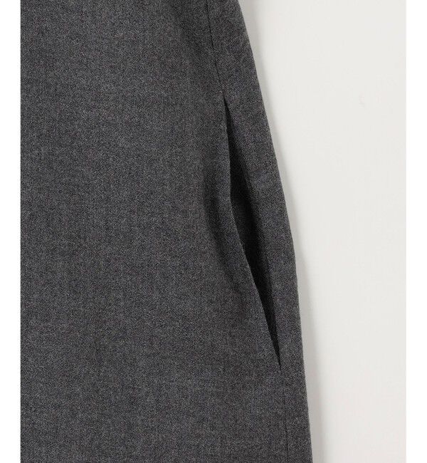 自由区「ウールジョーゼットシャツ ワンピース」|ワンピース|