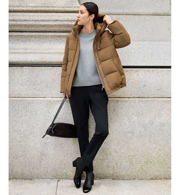 自由区「【カタログ掲載】ウールカシミヤブレンドスパンコールラグランスリーブ ニット」|ニット・セーター|