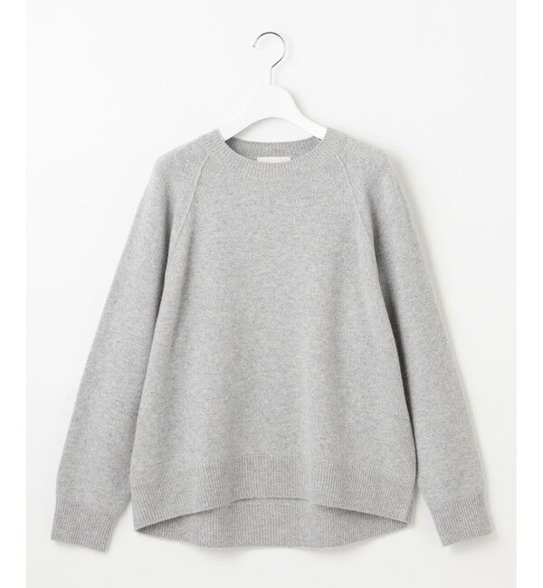 自由区「【カタログ掲載】ウールカシミヤブレンドスパンコールラグランスリーブ ニット」|ニット・セーター|