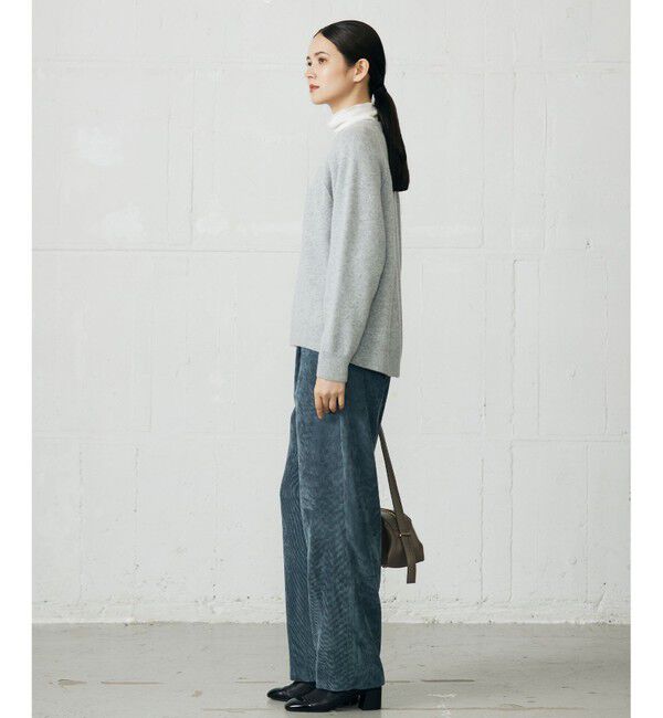自由区「【カタログ掲載】ウールカシミヤブレンドスパンコールラグランスリーブ ニット」|ニット・セーター|