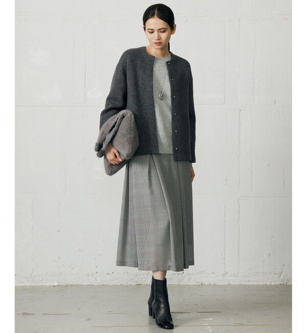 自由区「【カタログ掲載】ウールカシミヤブレンドスパンコールラグランスリーブ ニット」|ニット・セーター|