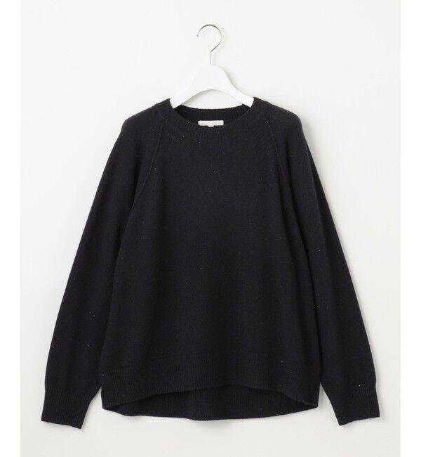 自由区「【カタログ掲載】ウールカシミヤブレンドスパンコールラグランスリーブ ニット」|ニット・セーター|