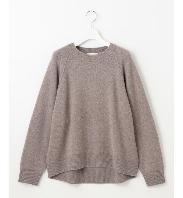 自由区「【カタログ掲載】ウールカシミヤブレンドスパンコールラグランスリーブ ニット」|ニット・セーター|