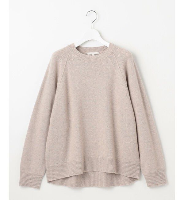 自由区「【カタログ掲載】ウールカシミヤブレンドスパンコールラグランスリーブ ニット」|ニット・セーター|